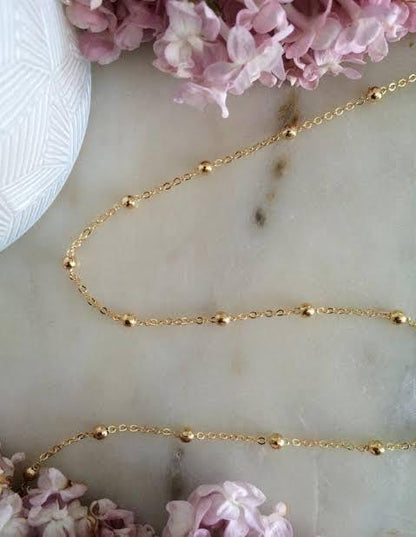 Gold Plated Ball Chain