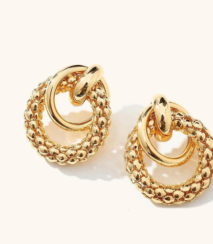 Gold Plated Earrings Set