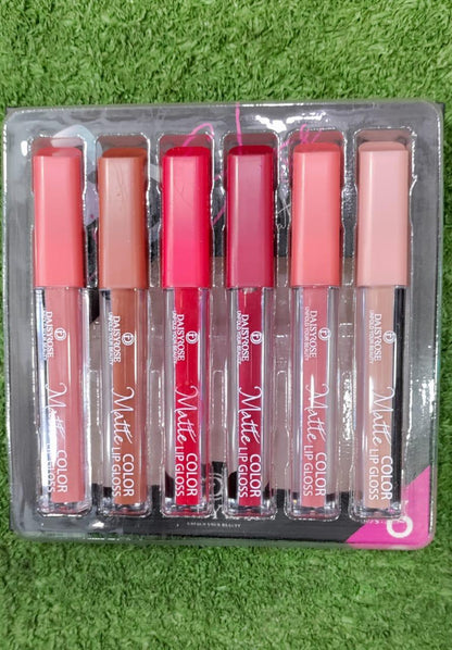 Matte 3D Lip Gloss- Pack of 6