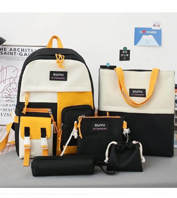 5 Pcs Multipurpose Backpack Set