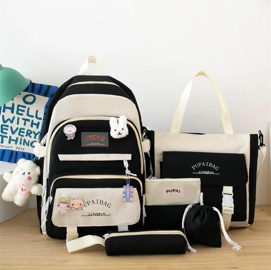 5 Pcs Nylon Backpack