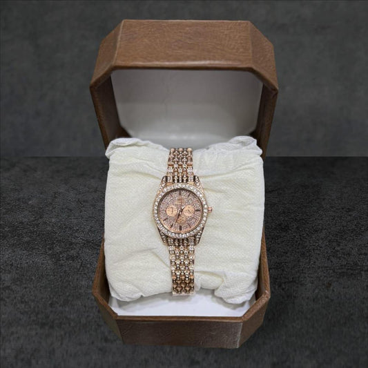 Diamond Stones Watch For Ladies