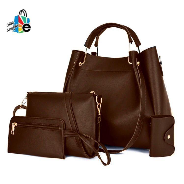 Girls Leather Plain Hand Bag