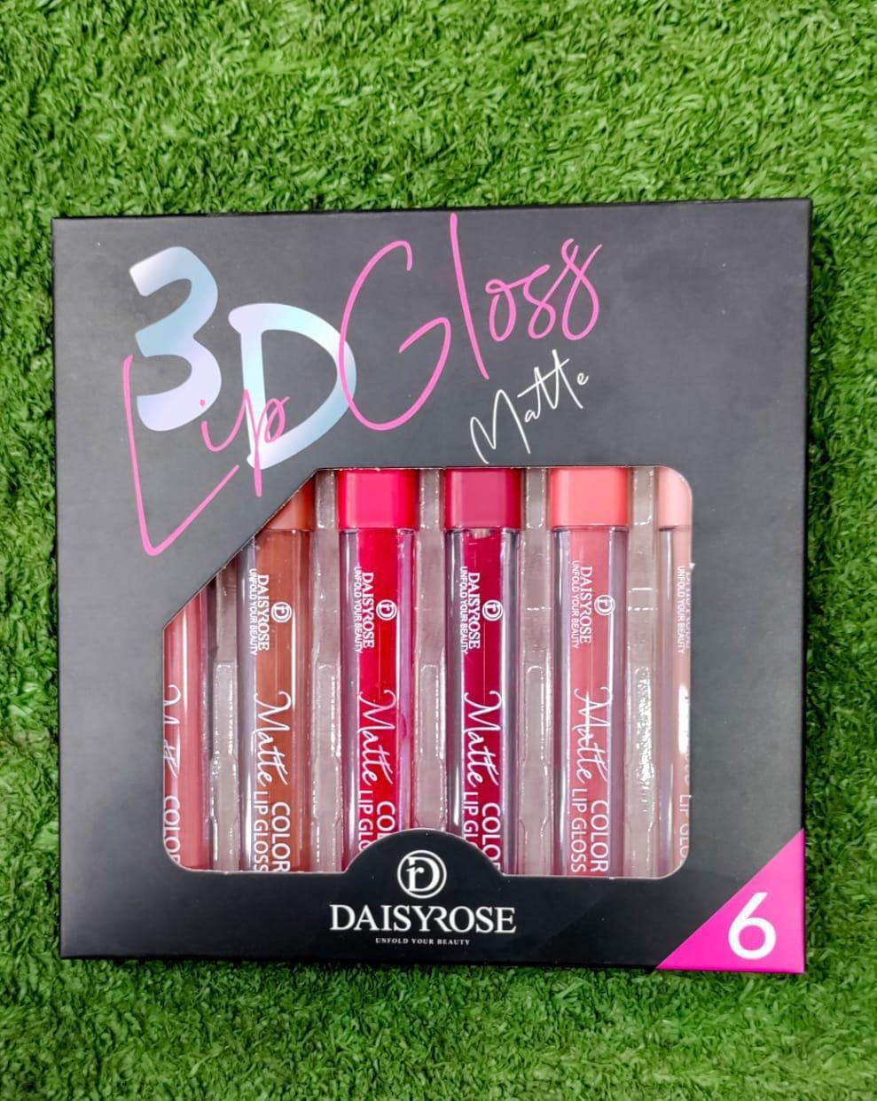 Matte 3D Lip Gloss- Pack of 6