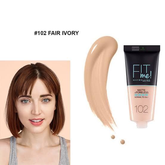 Fit Me Foundation- 102 Fair Ivory