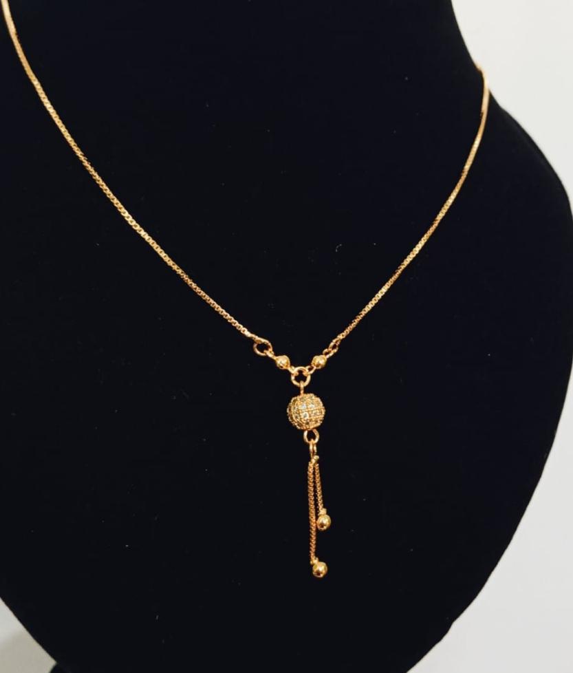 Ball Design Gold Plated Pendant