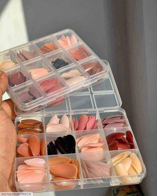 144 Pcs Colorful Nail Box