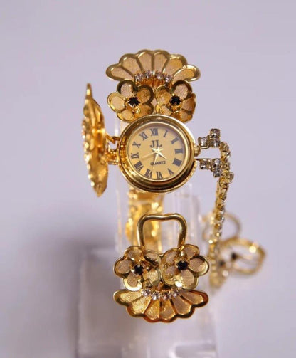 Gold Plated Bracelet Watch Bangle