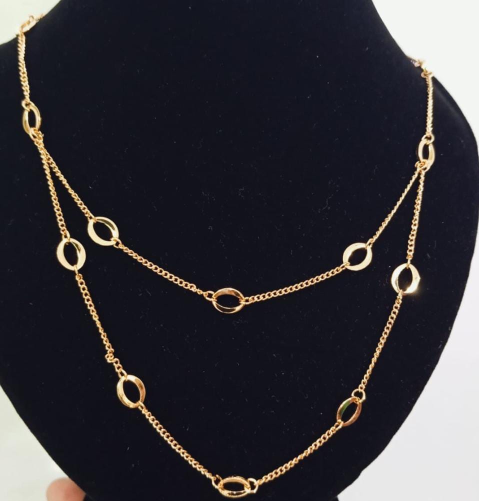 2 Layered Gold Plated Chain