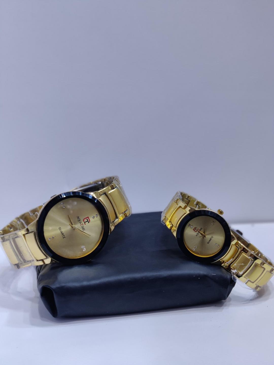 Couple Golden Chain Watch