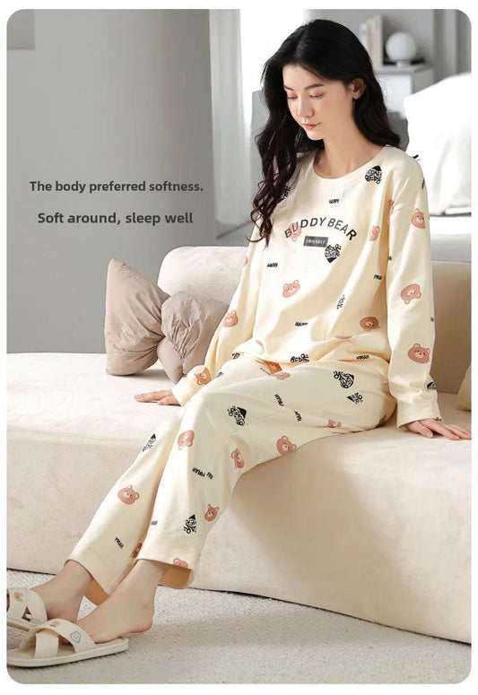 2 Pcs Women Stitched Cotton Jersey Plain Night Suit