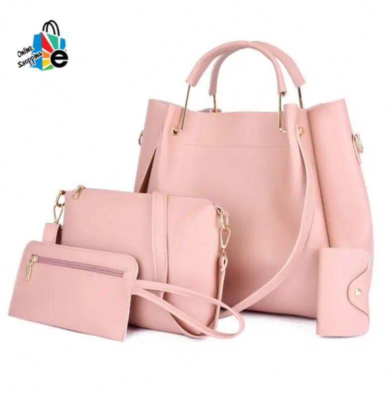 Girls Leather Plain Hand Bag